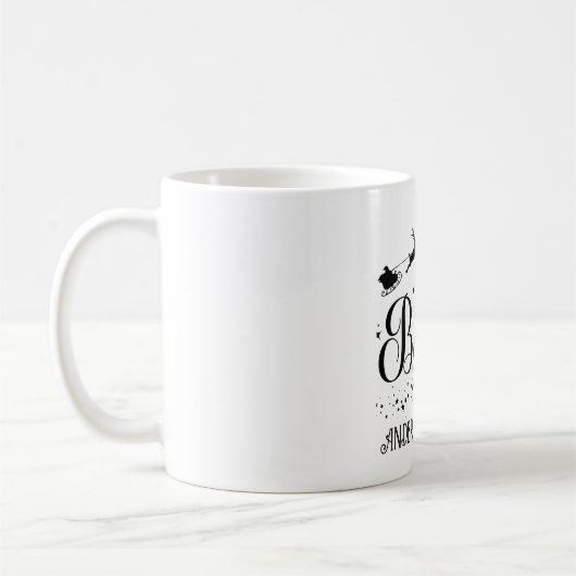 Personalisierter Name "Glauben" Kaffeetasse (Links)