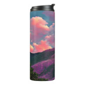 Personalisierter Name Glow des Abends Thermosbecher (Nach links gedreht)