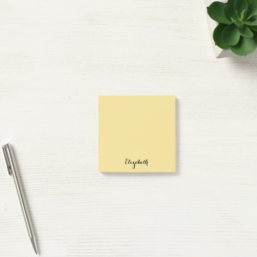 Personalisierter Name Gold Zuhause Office Business Post-it Klebezettel