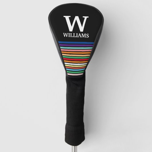 personalisierter Name Golf Headcover (Vorderseite)