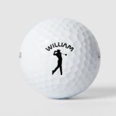 Personalisierter Name Golfbälle (Vorderseite)