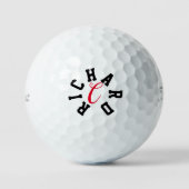 Personalisierter Name Golfbälle, Monogramm Golfball (Vorderseite)