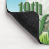 Personalisierter NAME Golfer Golf Pro Ball 19. Loc Mousepad (Ecke)