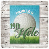 Personalisierter NAME Golfer Golf Pro Ball 19. Loc Puzzle