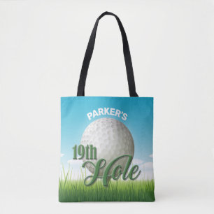 Personalisierter NAME Golfer Golf Pro Ball 19. Loc Tasche