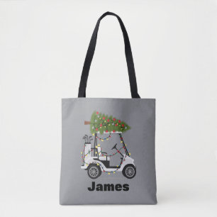 Personalisierter Name Golfer Weihnachten Golf Cart Tasche