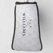 Personalisierter Name Golfklubs und Ball Golf Headcover (Rotieren 90)