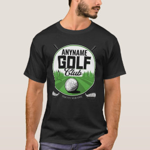 Personalisierter NAME Golfprofi Golf Club Spieler  T-Shirt