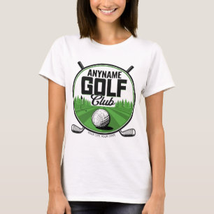 Personalisierter NAME Golfprofi Golfclub-Spieler  T-Shirt