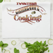 Personalisierter Name Grandma Kitchen Geschenk Geschirrtuch (Gefaltet)