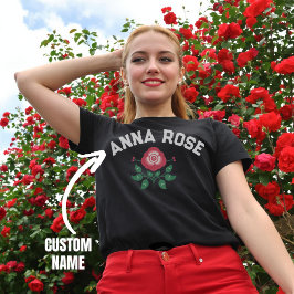 Personalisierter Name Graphic Rose Custom Gift für T-Shirt