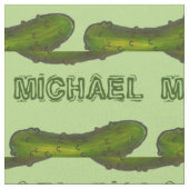 Personalisierter Name Green Kosher Dill Pickle Pri Stoff (Nahaufnahme)