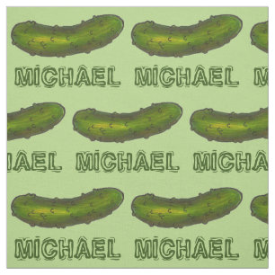 Personalisierter Name Green Kosher Dill Pickle Pri Stoff