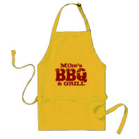 Personalisierter Name GRILLEN Schürze für Männer |
