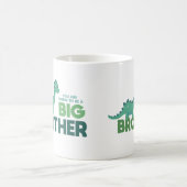 Personalisierter Name Großbruderankündigung Dino Kaffeetasse (Mittel)