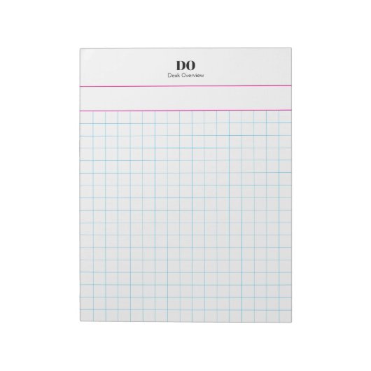 Personalisierter Name Grosser Quadrat Graph Paper Notizblock (Rotiert)