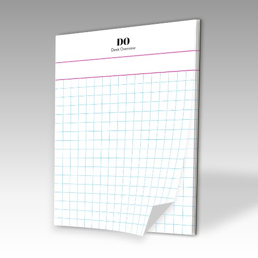 Personalisierter Name Grosser Quadrat Graph Paper Notizblock