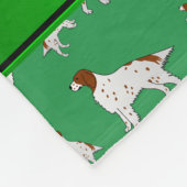 Personalisierter Name Grün Fleecedecke (Ecke)