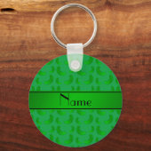 Personalisierter Name Grüne Pickeln Schlüsselanhänger (Vorderseite)