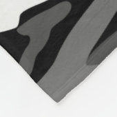 Personalisierter Name grüne Schlange schwarze Tarn Fleecedecke (Ecke)