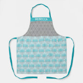 Personalisierter Name Hanukkah Menorah Star Holida Schürze (Vorderseite)