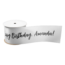 Personalisierter Name Happy Birthday Satinband