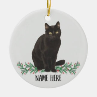 Personalisierter Name Havana Cat Black Gifts 2022 Keramik Ornament