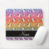 Personalisierter Name heller Regenbogen-Glitzer-Pi Mousepad (Mit Mouse)