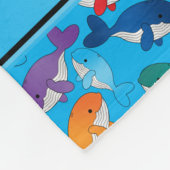 Personalisierter Name Himmelblau-Regenbogenblauer Fleecedecke (Ecke)