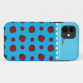 Personalisierter Name Himmelsblau Case-Mate iPhone Hülle (Rückseite (Horizontal))