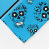 Personalisierter Name Himmelsblau Fleecedecke (Ecke)