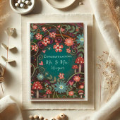 Personalisierter Name Hochzeit Hübsch Mushroom Ele Karte