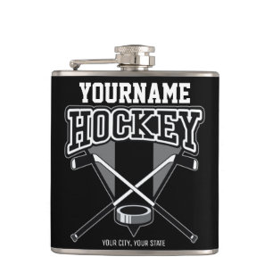 Personalisierter NAME Hockey-Spieler Stock Puck Te Flachmann