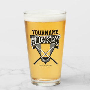 Personalisierter NAME Hockey-Spieler Stock Puck Te Glas