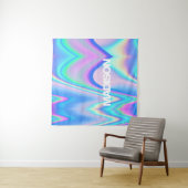 Personalisierter Name Holographic Wave Wandteppich (Beispiel)