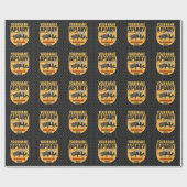 Personalisierter NAME Honey Bee Apiary Beehives Fa Geschenkpapier (Flach)