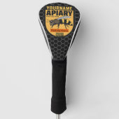 Personalisierter NAME Honey Bee Apiary Beehives Fa Golf Headcover (Vorderseite)
