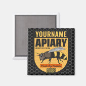 Personalisierter NAME Honey Bee Apiary Beehives Fa Magnet (Vorderseite/Rückseite)