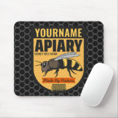 Personalisierter NAME Honey Bee Apiary Beehives Fa Mousepad (Mit Mouse)
