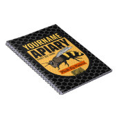 Personalisierter NAME Honey Bee Apiary Beehives Fa Notizblock (Rechte Seite)