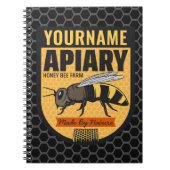 Personalisierter NAME Honey Bee Apiary Beehives Fa Notizblock (Vorderseite)