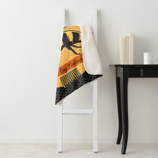 Personalisierter NAME Honey Bee Apiary Beehives Fa Sherpadecke (Beispiel)