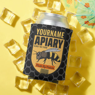 Personalisierter NAME Honigbiene Apiary Bienenstöc Dosenkühler