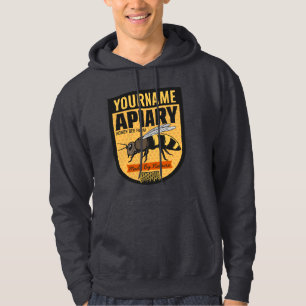 Personalisierter NAME Honigbiene Apiary Bienenstöc Hoodie