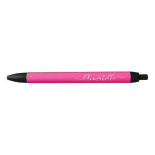 Personalisierter Name (Hot Pink) Kugelschreiber
