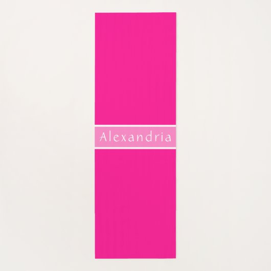 Personalisierter Name (Hotink) Yogamatte (Rückseite)