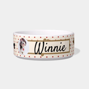 Personalisierter Name Hund Foto Haustier Schale Br Napf