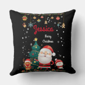 Personalisierter Name Ihres Kindes, Weihnachten Kissen (Rückseite)