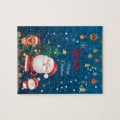 Personalisierter Name Ihres Kindes, Weihnachten Puzzle (Horizontal)