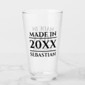 Personalisierter Name im Jahr Glas (Vorderseite)